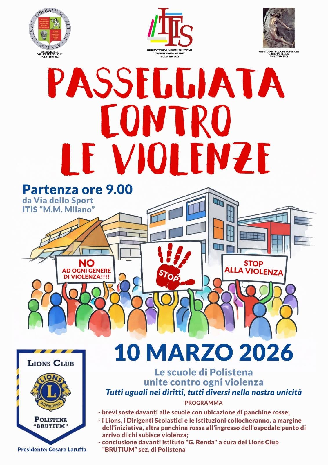 POLISTENA: UNITI CONTRO LA&nbsp;VIOLENZA