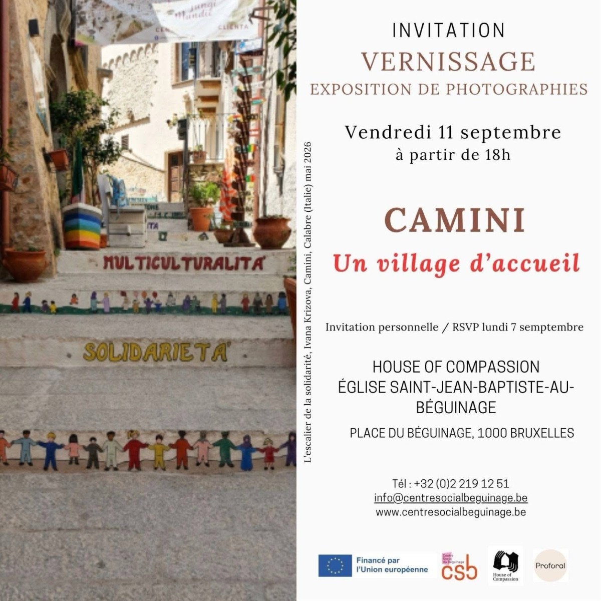 Camini porta la sua storia a Bruxelles: in mostra le immagini del borgo dell’accoglienza